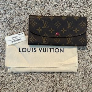 Louis Vuitton Emilie Wallet Fuscia